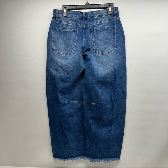 Ashley Mason barrel Women's Blue Jeans size 5/27 nwt - Picture 2 of 9